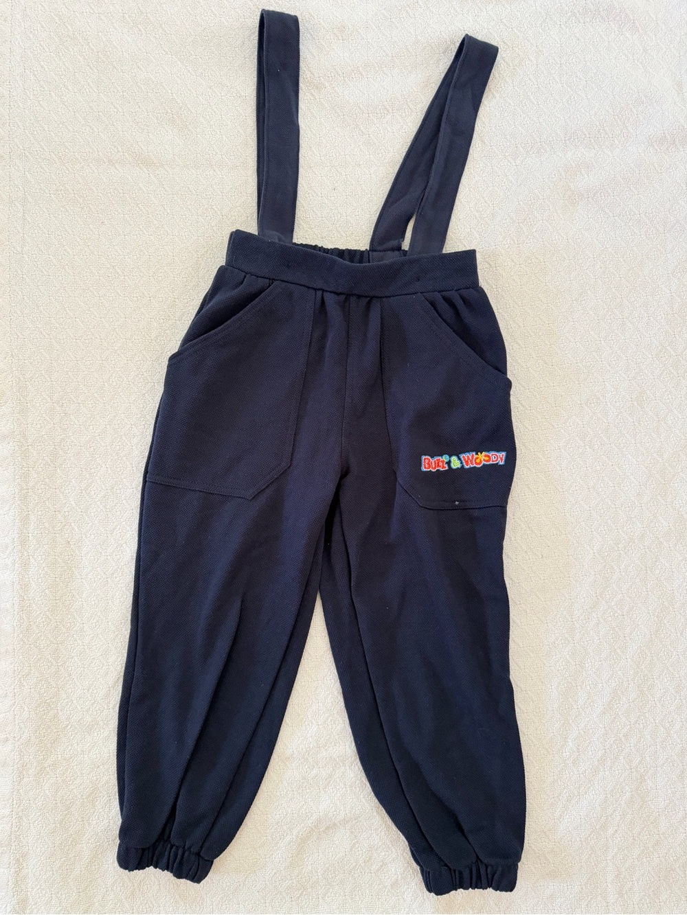 Disney Toy Story 2 Vintage Navy Blue Overalls with Embroidered Design